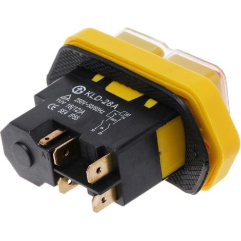 L'interrupteur électromagnétique Warrior Garden série YH02-A, avec son bouton rouge/vert KJD17B, est spécialement conçu pour les contacteurs de commande de moteurs d'outils électriques.