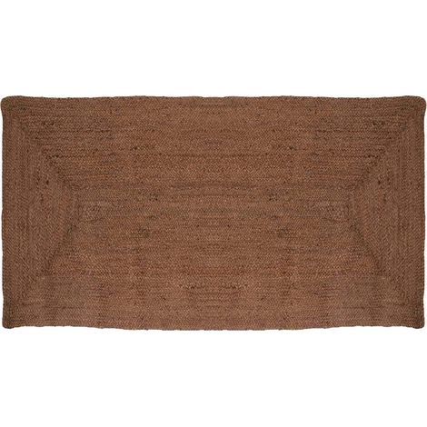 Tappeto da Area Grigio 100 x 200 cm Juta vidaXL