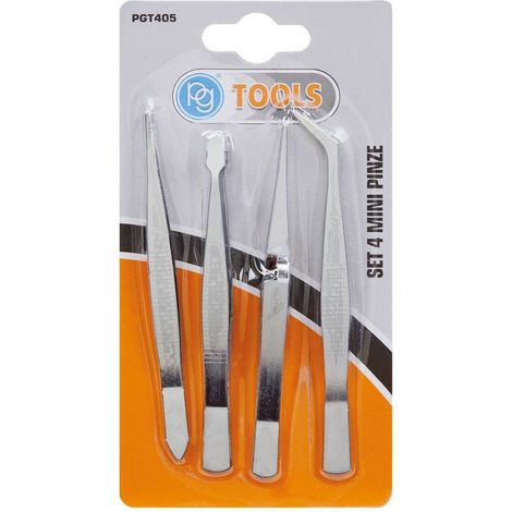 PINZE MINI DI PRECISIONE set 4 pezzi