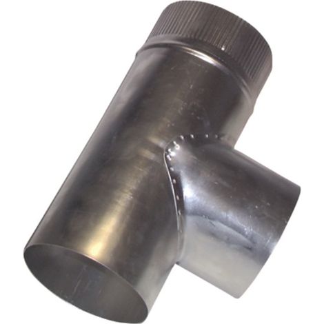 Empalme forma de T a 90° Ø125mm