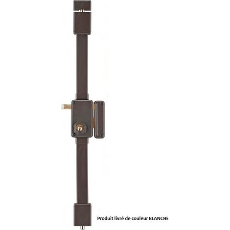 Serratura BELUGA CR Transit 2 con tirante, 75 x 130 mm, sinistra, bianca, 4 chiavi – THIRARD
