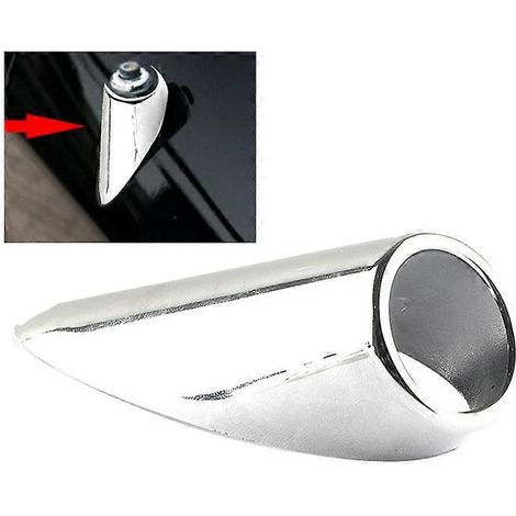 Antenne Chrome Garniture de Finition pour Ram 1500 2500 2011-2017, Coque Décorative en Métal, Lot de 2, Style Automobile (1/5)
