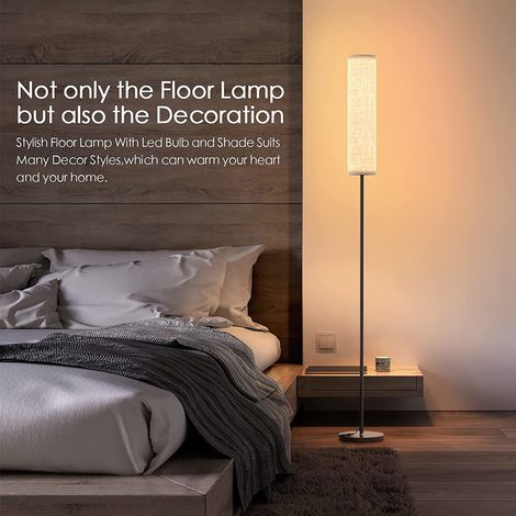 LED-Stehleuchte mit Dauerlicht und Farbtemperaturregelung, geeignet für Schlafzimmer und Büros, 100 bis 240 Volt, EU-Stecker (1/5)