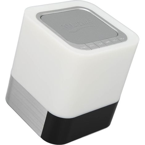 Tragbarer kabelloser Bluetooth-Lautsprecher mit Nachtlicht, tiefen Bässen, Touch-Bedienelementen, LED-Licht und USB-Anschluss. (1/5)