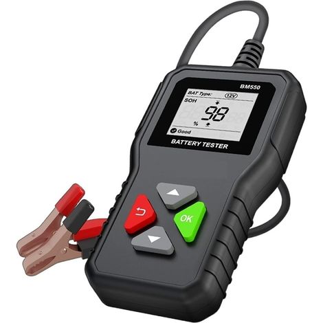 Testeur de charge de batterie BM550 Testeur de batterie de voiture 6V 12V 24V 100-2000 CCA 2 Système de batterie AH-220AH détecter l'outil de batterie de voiture de la batterie automatique Pk kw208 (1/5)
