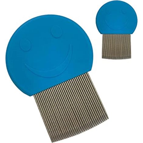 Peigne Anti-Poux - Dents Fines En Acier Inoxydable - Pour Enfants Adultes Et Animaux Domestiques - 1 Pièce (1/5)