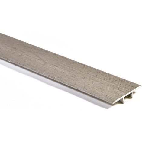 Profilo di Dilatazione in Alluminio per Laminato Rovere Grigio Mm 38 x