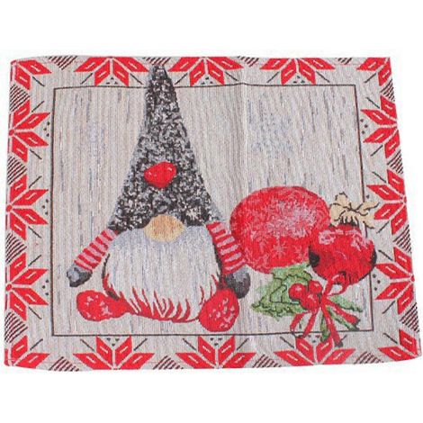 Sets de table de Noël, napperons de style campagnard, lavables, résistants à la chaleur, pour la décoration de table d'anniversaire (1/5)