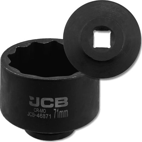JCB Schlagschrauber-Steckschlüssel 3/4" 71 mm 12-Kant Cr-Mo