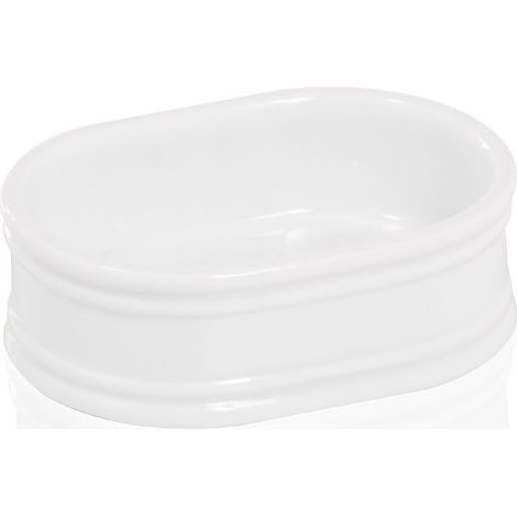 Porta Sapone Bagno in Porcellana Bianca Saponetta Elegante Impero Metaform (1/2)