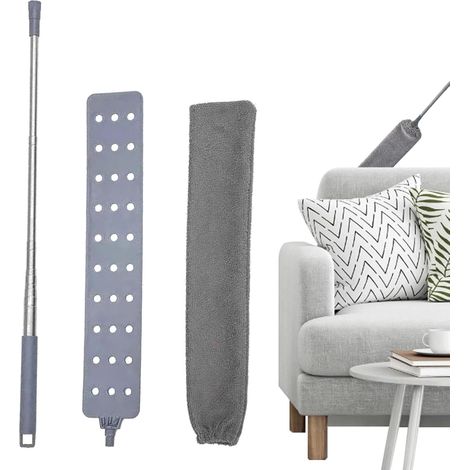 Plumeaux télescopiques pour le nettoyage, Balai Brosse Plumeau extensible - plumeau pour ventilateur de plafond plumeaux pour les plafonds, plumeau long de la chambre à coucher (1/5)