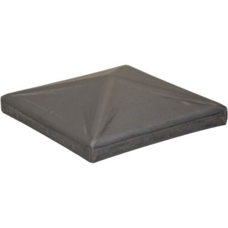 Deco Fer Forge – Couvre poteau chapeau carré 64mm – Acier brut à souder – Compatible tube 60x60mm – Étanchéité pour portails et clôtures