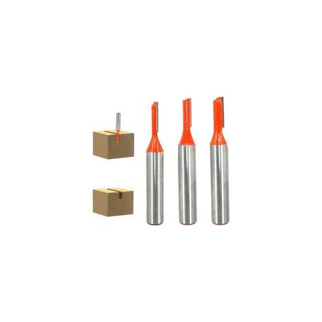 8mm Fraise Droite Defonceuse, 3 pièces Fraises à Défoncer Carbure De Tungstène Mèche de Routeur Droite à Simple Flûte Fraise à Bois-3mm/4mm/5mm (1/4)
