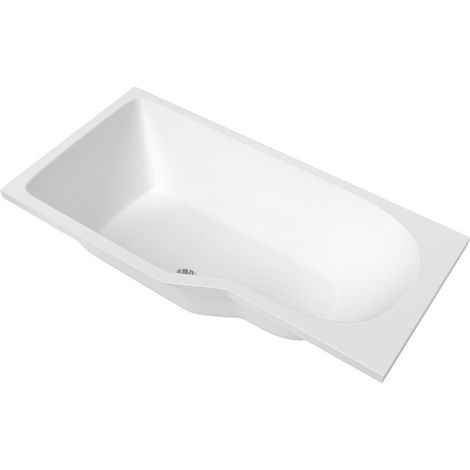 Siko Set Laguna Beáta Plus Vasca/doccia asimmetrica 160x80 cm installazione a sinistra + Schermo da bagno + Pannello (LagunaSet-1)