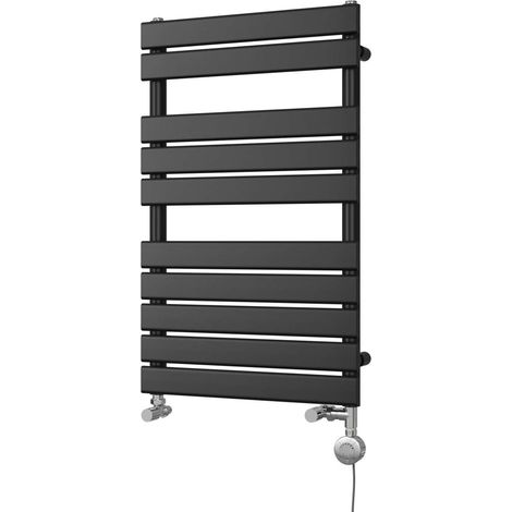 Typhoon - Black Dual Fuel Towel Rail H816mm x W500mm Thermostatic (1/3)
