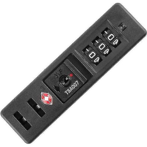 Tragbares TSA-Zollcode-Schloss, PC-Gepäckschloss, integriertes versenktes Schloss, Diebstahlsicherungs-Zahlenschloss (1/4)