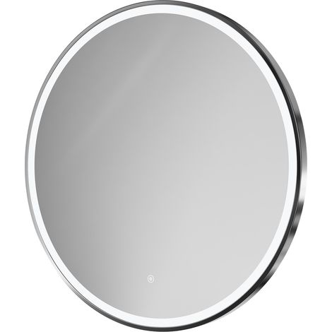 Ozark Polished Chrome 800mm Round Illuminated Dimmable LED Mirror with Demister and Touch Sensor (1/5)