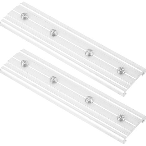 Raccords pour tringles à rideaux en alliage d'aluminium, 2 pièces avec connexion invisible dans les (1/5)