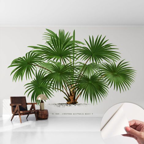 Tapete Selbstklebend - abwaschbar - Tapete mit Motiv - trendige Wanddeko - elegant Fototapete Exotisches Muster 416x254 cm (1/5)