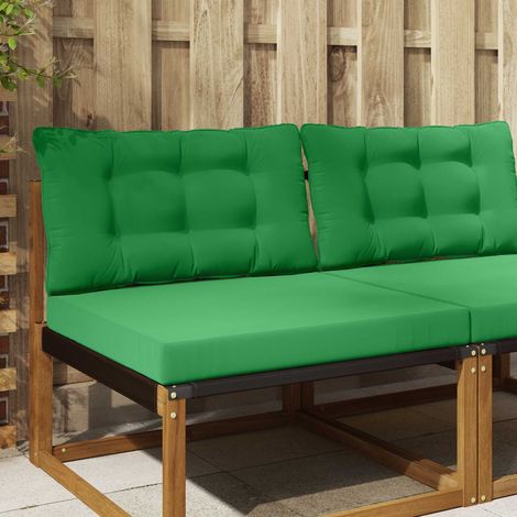 vidaXL Coussin de canapé d'extérieur 2 pcs Vert Polyester
