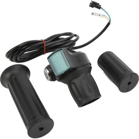 Gasgriff-Baugruppe für Elektrofahrräder, universeller Geschwindigkeitsregler mit Display, rechter Halbgriff für Elektrofahrzeuge (1/5)