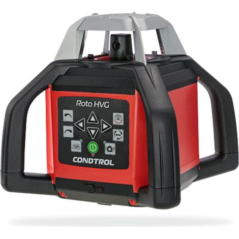 Laser Rotatif ROTO HVG Vert - Niveau Portée avec Cellule 600 m - Faisceau Vert et Points d'Aplomb - Livré avec Accessoires