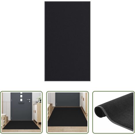 vidaXL Paillasson en polypropylène - Paillasson noir 115x200 cm (1/5)
