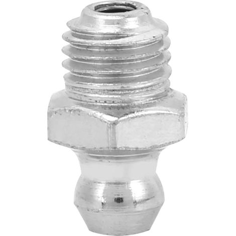 Graisseur, raccord de graisseur Facile à Installer Buse de Pistolet à Graisse en Fer nickelé pour Moto pour Applications industrielles pour Automobile(M8 Droite) (1/5)