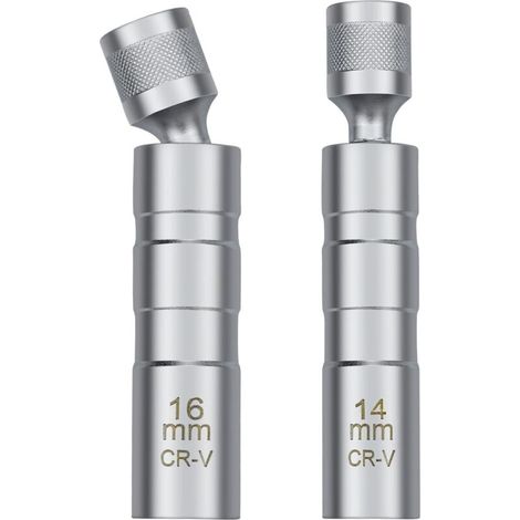 14/16-mm-Zündkerzenschlüssel, universelles magnetisches Zündkerzensteckschlüssel-Ausbauwerkzeug zum Entfernen von Zündkerzen (1/4)