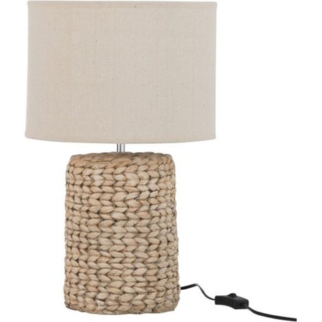 Lampe à Poser Déco Ciment "Tressée" 48cm Naturel (1/3)