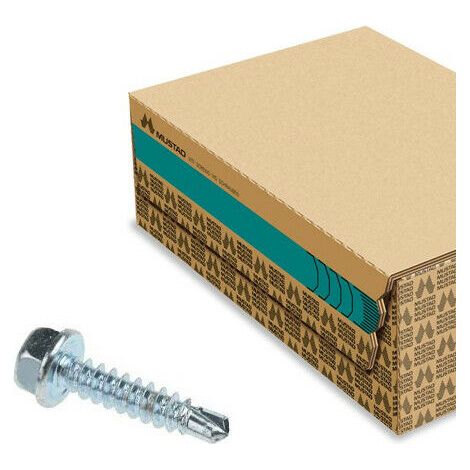 Confezione Scatola 500 Viti Autoperforanti Te 5,5x25mm Per Cremagliera In Nylon