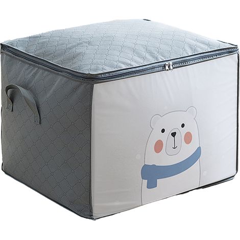 Sacs de rangement pour couvertures et vêtements en tissu non tissé, grande capacité, légers et spacieux, pour vêtements et couvertures. (1/5)