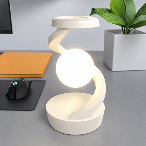 Lampe Veilleuse Suspendue Rotative Ambiance RGB Chevet, modèle standard blanc chinois, 14,5 × 14,5 × 23 cm, 450 g – Livraison gratuite