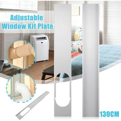 Glissière de fenêtre TEMPSA - 130cm - pour climatiseur portable - blanc (1/4)