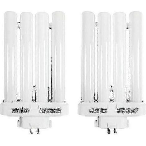 Xtralite 27W Tageslicht-Ersatzbirne für Leselampen mit hoher Sehkraft, Vierfachröhre 4-Pin GX10Q-4 (6500K, 2er-Pack) (1/4)