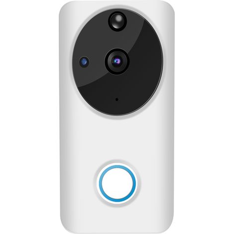 Interphone vidéo intelligent WiFi 1080p avec vision nocturne et étanche pour prise Tuya 85-265VEU (1/5)