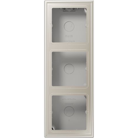 LS CUBE  Caja superfície 3 elementos acero JUNG ES2583A-L