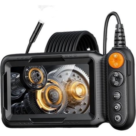 Cámara de inspección endoscópica de 5 m - Video industrial de 8 mm 1080P con 8 LED, resistente al agua, para montaje en pared, motor automotriz (1/5)
