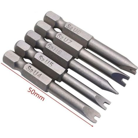 effiziente U-förmige magnetische Schraubendreherbits, 50 mm × 50 mm, ideal für präzise Reparaturen. (1/4)