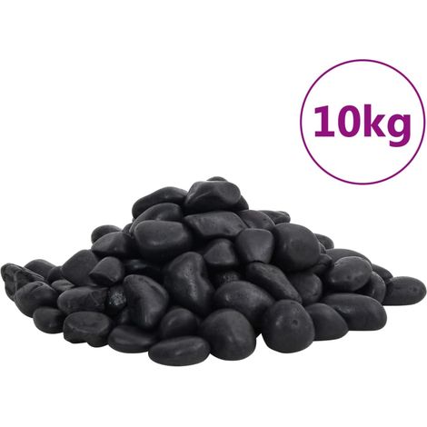 Galets polis noirs 10 kg 2-5 cm