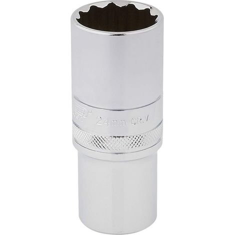 Draper ht-mm/B hi-torq 12 bussole, blu, 1/5,1 cm, attacco quadro, 24 mm