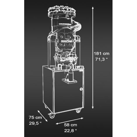 Presse Agrume Automatique sur meuble distributeur Fasttop - Zumoval (1/3)