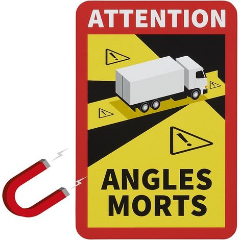 Magnetaufkleber achtung angles morts lkw (1/5)