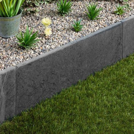 Bordure de jardin Ardoise Noire Vieillie 80x30x3 cm (à l'unité) - RO'MA NATURE (1/3)