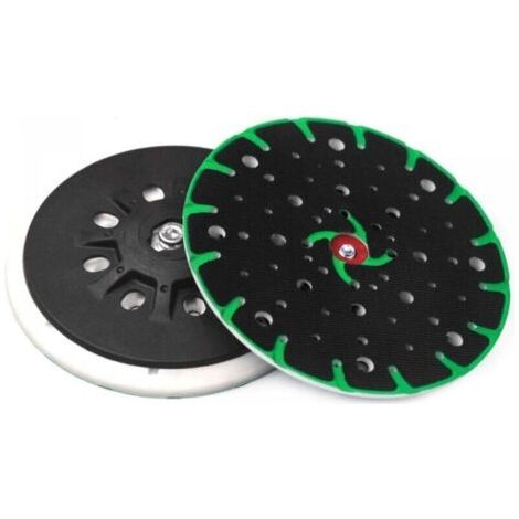 Patin de ponçage 150 mm, filetage de raccordement M8 - 49 trous avec vis avec fonction dépoussiérage, compatible avec ponceuse excentrique Festool Rotex RO, ETS 150, ETS EC 150 (1/5)