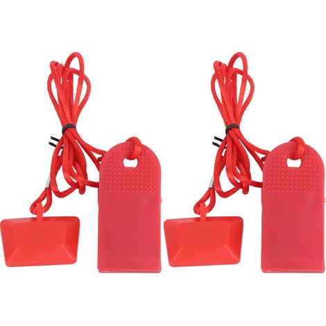 2 Pièces Interrupteur de Sécurité Magnétique pour Tapis de Course, Accessoire Universel à Clip Carré (1/5)