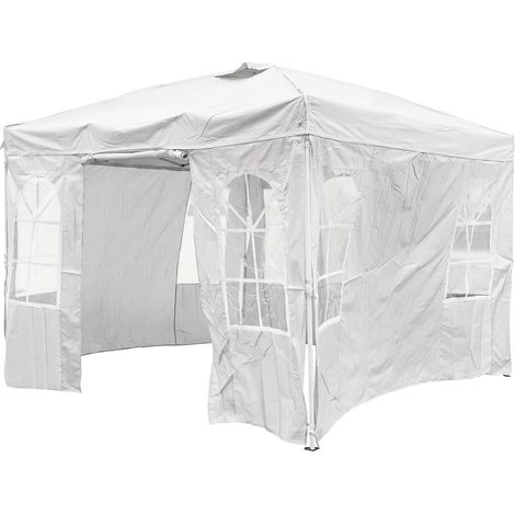COSTWAY Tonnelle de Jardin Exterieur 3x3 m, pour Événements Camping (Blanc)