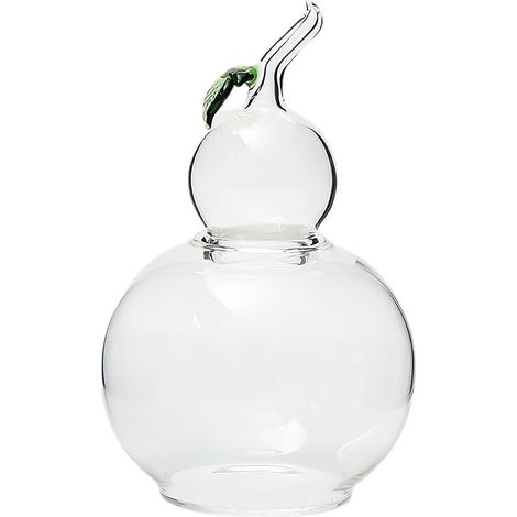 Carafe en Verre Transparent avec Poignée, Pot de Rangement Hermétique en Forme de Gourde pour Bonbons et Snacks, Design Créatif (1/5)