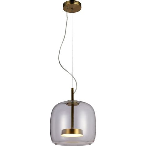LED-Pendelleuchte 10W, Modell PND-17760A-brss-CL, Italux