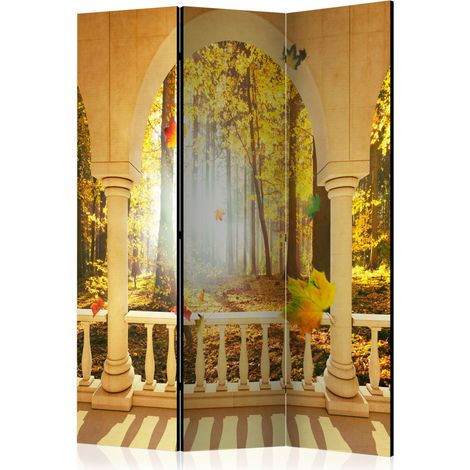 Paravento - Dream About Autumnal Forest [Room Dividers] - 135x172 (1/4)